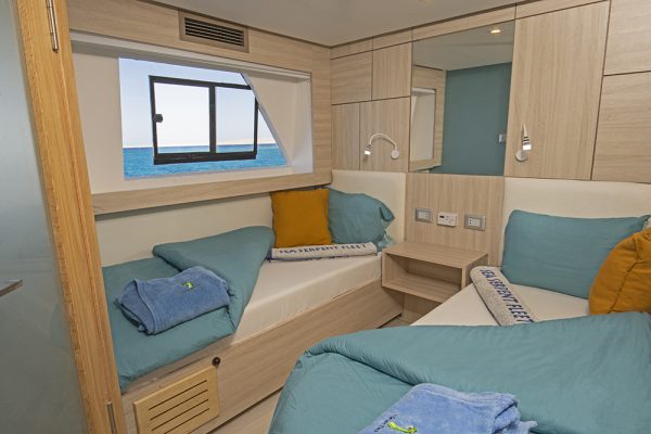 Upper Deck Twin Bed Cabin Excellence
